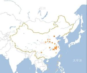 杜梨分布区域