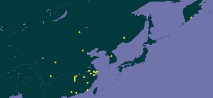 鳜分布图