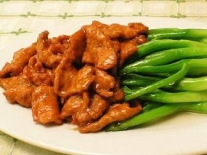芥蓝炒牛肉