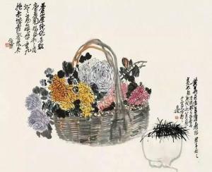 菊花国画