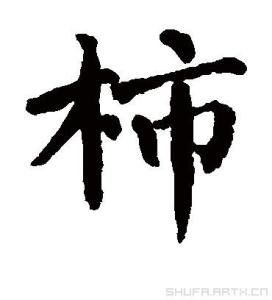 柿的书法