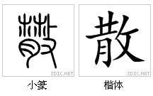 “散”的字源演变