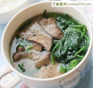菠菜猪肝汤