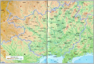 广西地形图