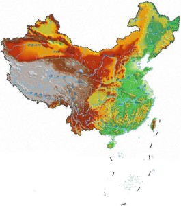 中华人民共和国地貌图