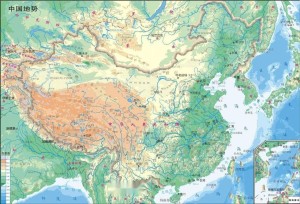 中华人民共和国地势图