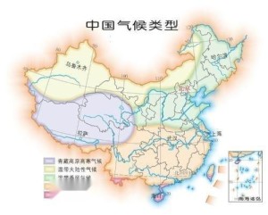 中国气候类型