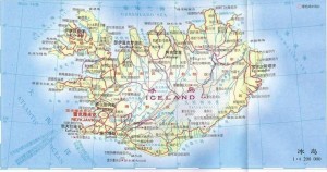 冰岛地图
