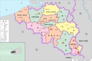 比利时政区地图