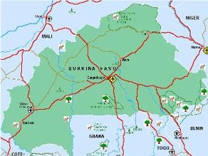 布基纳法索地图