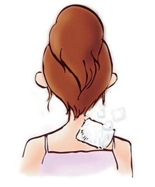 落枕热敷局部